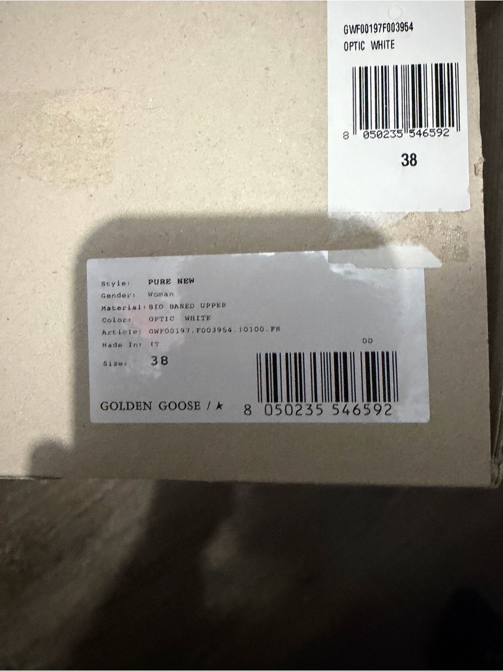 Authentic Golden Goose White Leather womens Sneakers - Picture 3 of 5